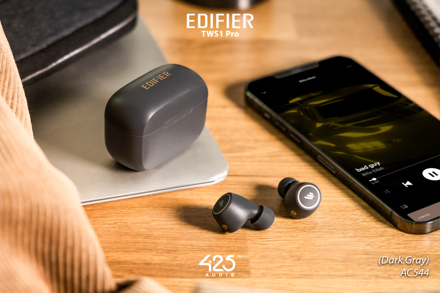 edifier tws1 pro,edifier,ivory,dark grey,bluetooth5.2,aptx,adaptive,หูฟัง,หูฟังไร้สาย,ip65,เสียงดี,ราคาถูก